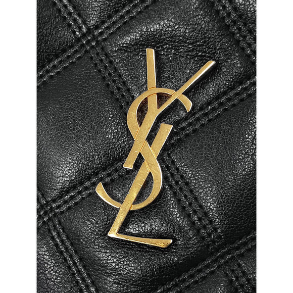 Saint Laurent Paris Becky Double Zip Pouch Chain Shoulder Bag - Picture 8 of 9